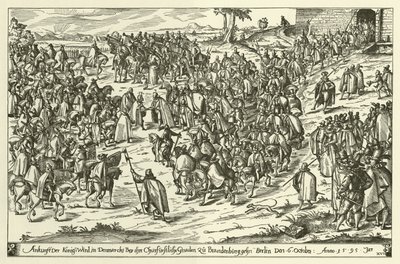 Ankunft von König Christian IV von Dänemark in Berlin zu einem Besuch bei Johann Georg, Kurfürst von Brandenburg, 6. Oktober 1595 von European School